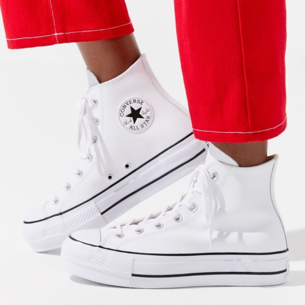 BRAND NEW converse hi top platforms